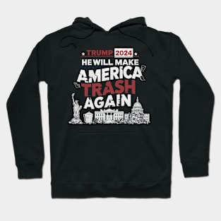 Anti Trump Funny 2024 Election Hoodie